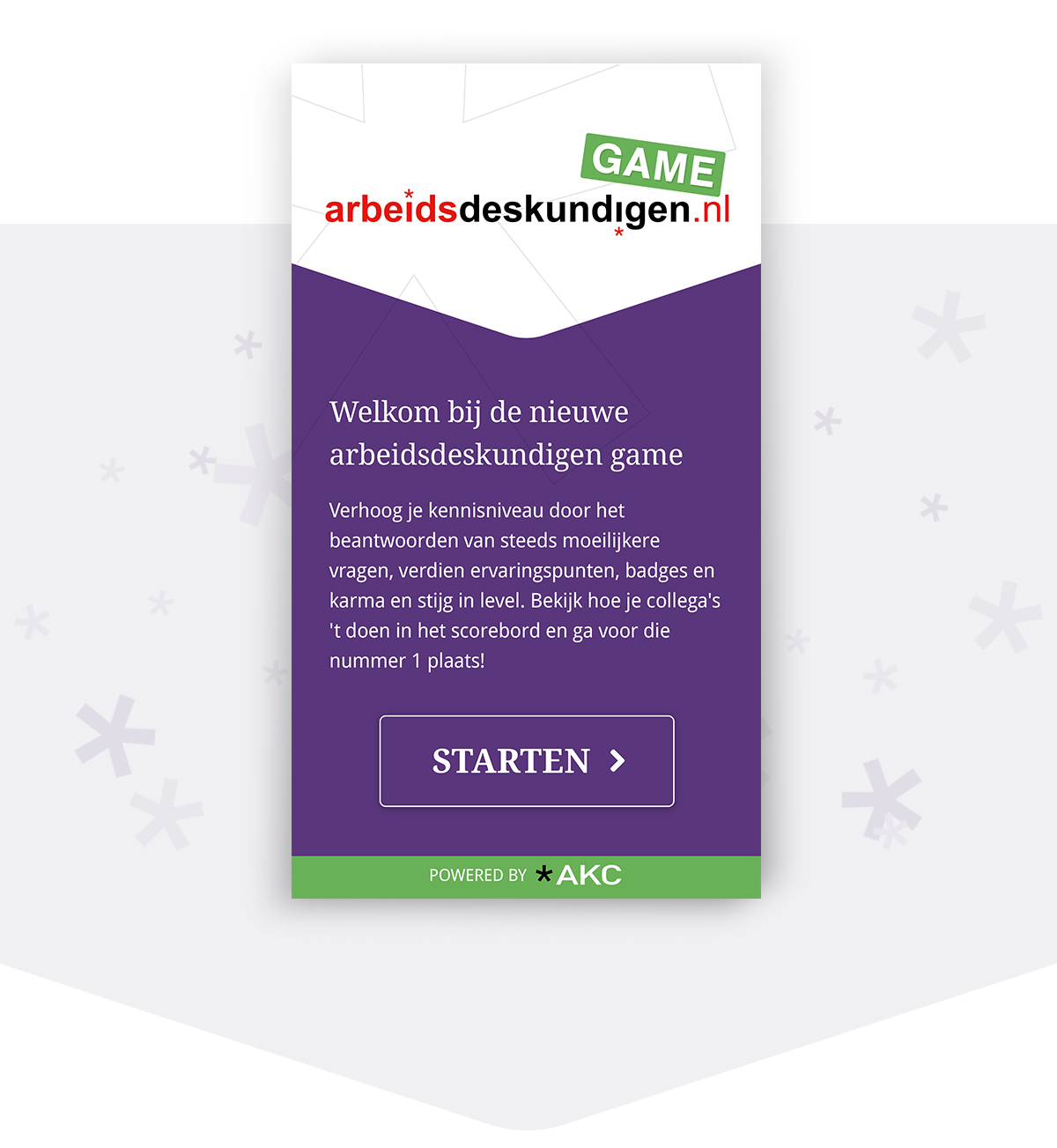 Ontwerp ADK Game- madebyQ.nl