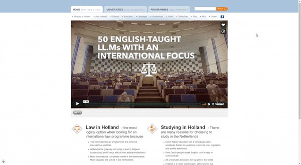 Preview website SliH - madebyQ.nl